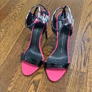 Giuseppe Zanotti Pink and Black Heels